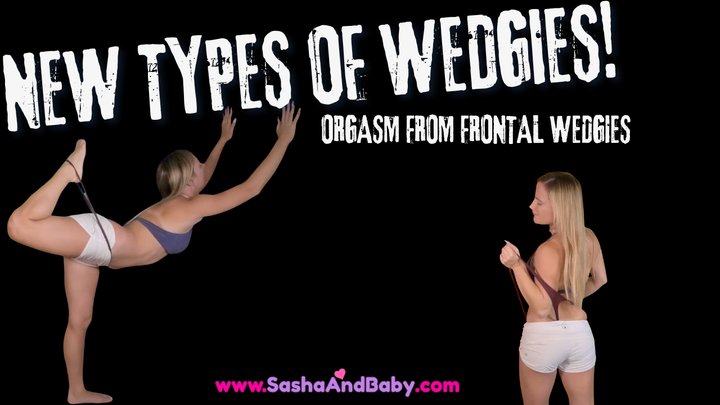 WEDGIE FETISH - NEW TYPE OF WEDGIE INVENTED - Frontal Wedgies in Gym Shorts - Se