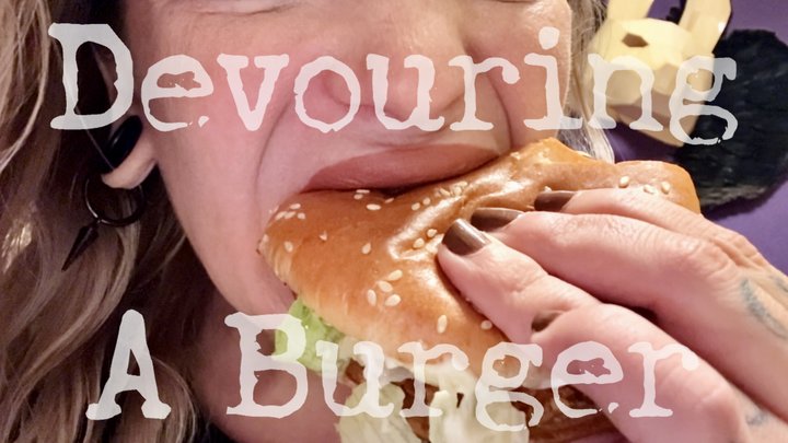 Devouring my fav burger