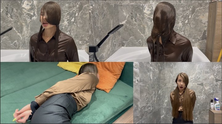Soaked Hair Covering My Eyes (custom video)