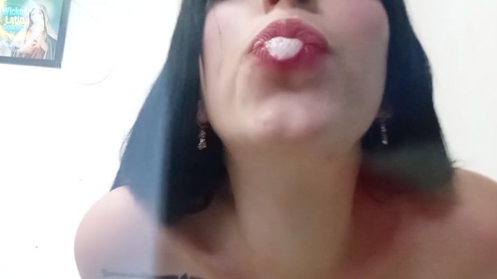 Watch Me Drool & Spit On You!" - Extreme POV Spit Bubble