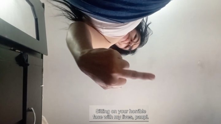 POV Facesitting Degradation: "Sitting On Your Horrible Face" Latina Goddess