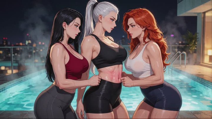 Belly Button Fetish Stories #2: Bound Navel Match to Pool Plunge