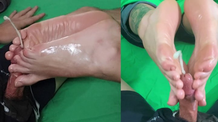 Aspiring Model Sara Gets TWO Sticky Loads - COMBO - BOTH ANGLES