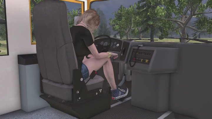 School Bus Cranking Template - Elona in Sk8 Hi 1080p