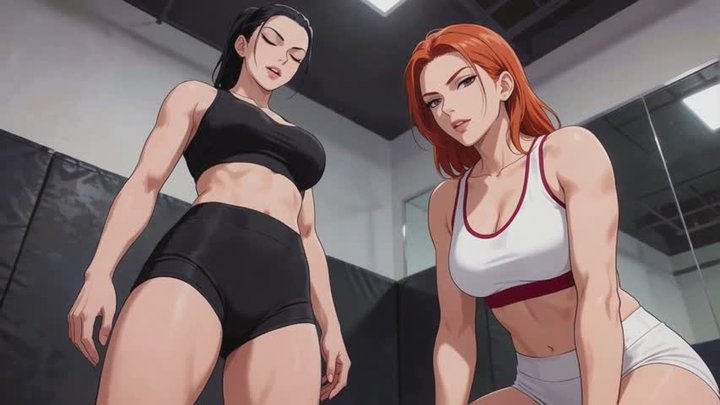 Female Wrestling Stories #31B: Raven Ponytail Claims the Crown (Animated)