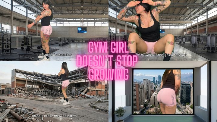Gym Girl Shelly doesn't stop Growing.
