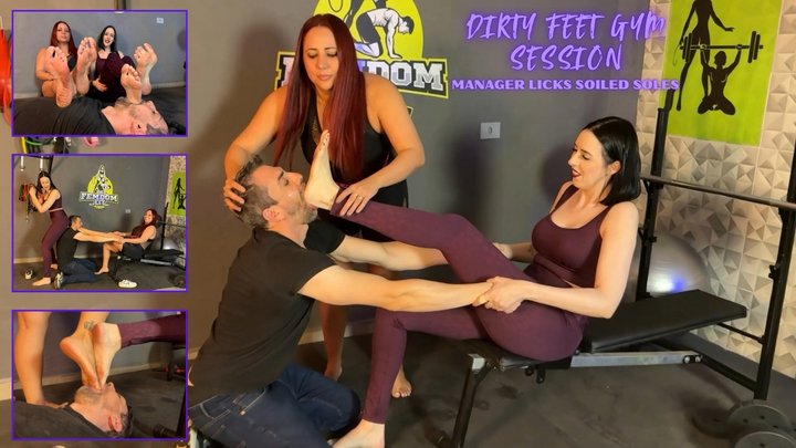 Dirty Feet Gym Session: Manager Licks Soiled Soles, Smells Used Sneakers & Takes