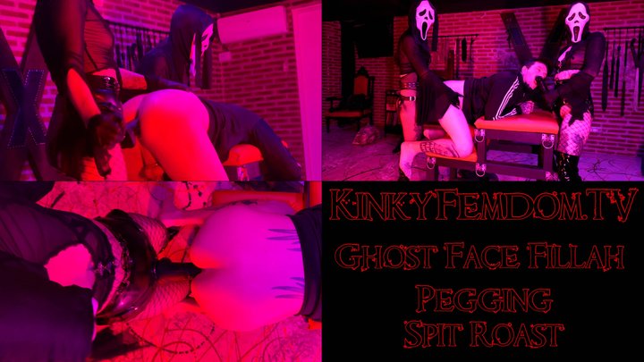Ghost Face Strap-On Pegging Spit Roast ft Mistress Poisoned Onirika Slave Maz Mo