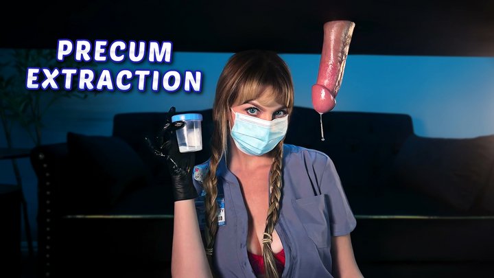 Nurse Kitty Milks Out Precum Then Collects His Big Cum Load