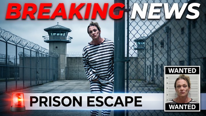 ESCAPED CONVICT Simone Steele Pays Her Hiding Spot With All Her Holes