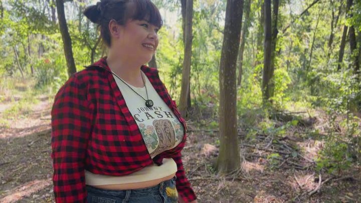 Lamberjacker GF - Girlfriend Roxanne Miller makes you cum with outdoors, forest 