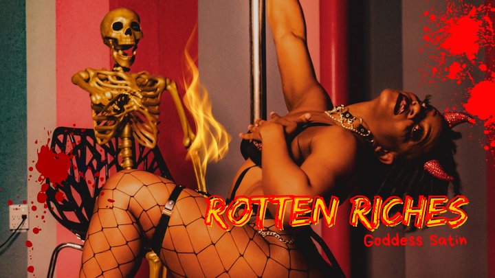Rotten Riches | Goddess Satin | Halloween Sexy Sensual Devil Cosplay Stripper Da