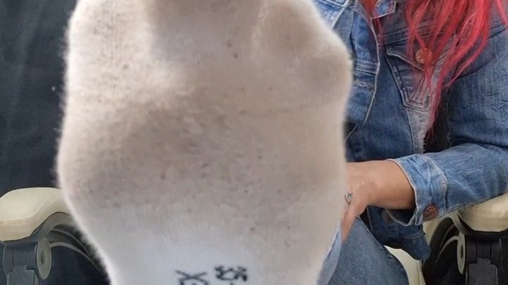 DIRTY SWEATY SOCKS FROM MY FUR BOOTS – SMOKING & FEET IN YOUR FACE POV