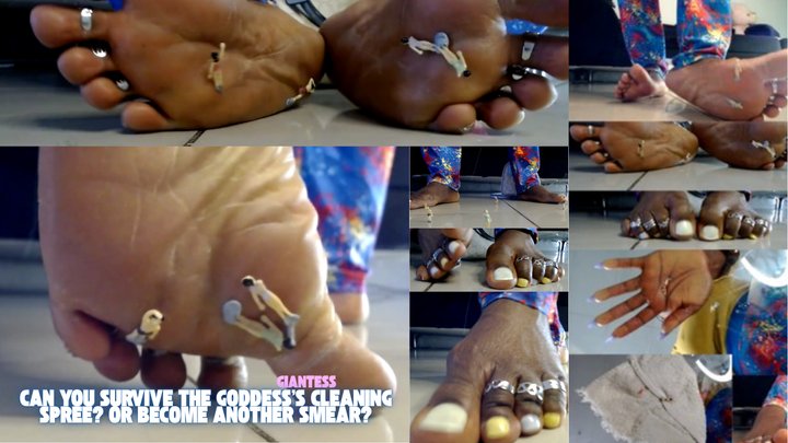 Hey Tiny, Can You Survive a Brutal Housecleaning, Unaware Giantess Bare Foot Cru