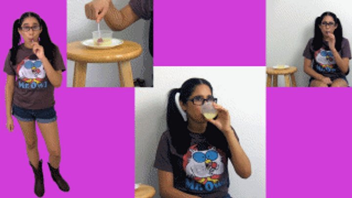 eRica wants to know how many licks it takes to get to the center! She dips her l