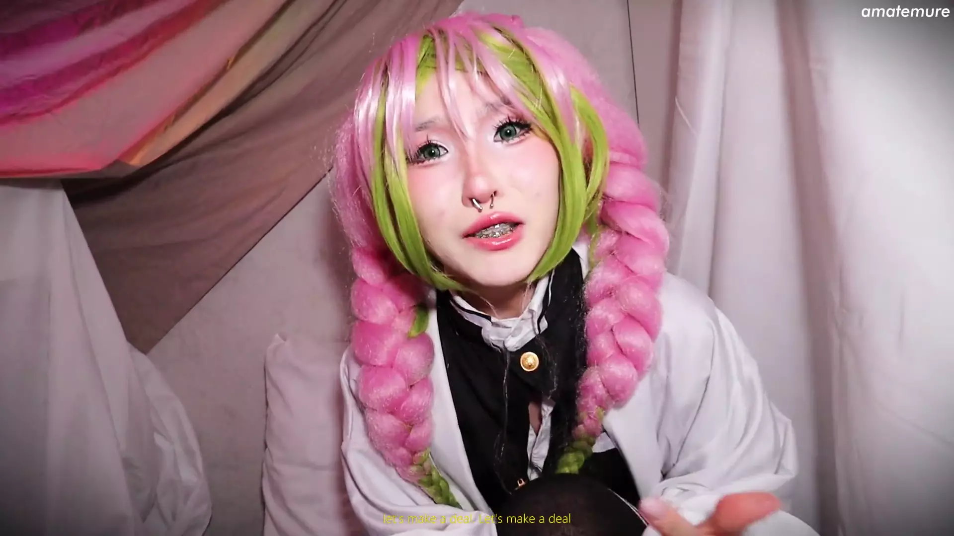 Mitsuri Cosplay Cute Asian Slut Rough Fucked by Big Dick & Creampie