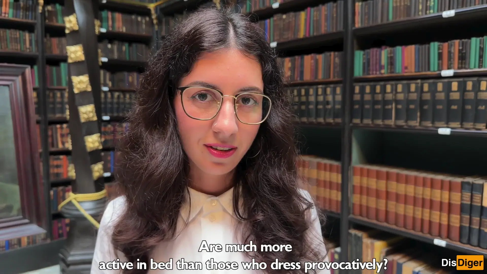 Nerdy Girl in Glasses Prefers Sex to Books