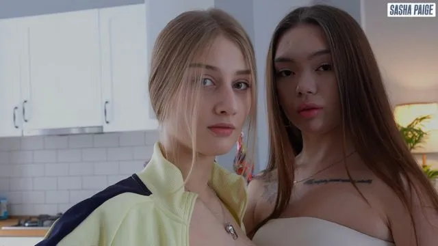 Teen Eats Creampie from Girlfriend After Rough Sex