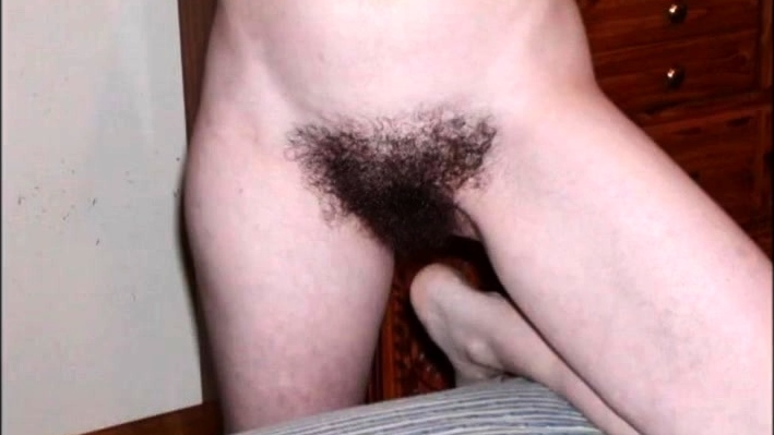 Bushy Girl's Pussy - Close-Up View