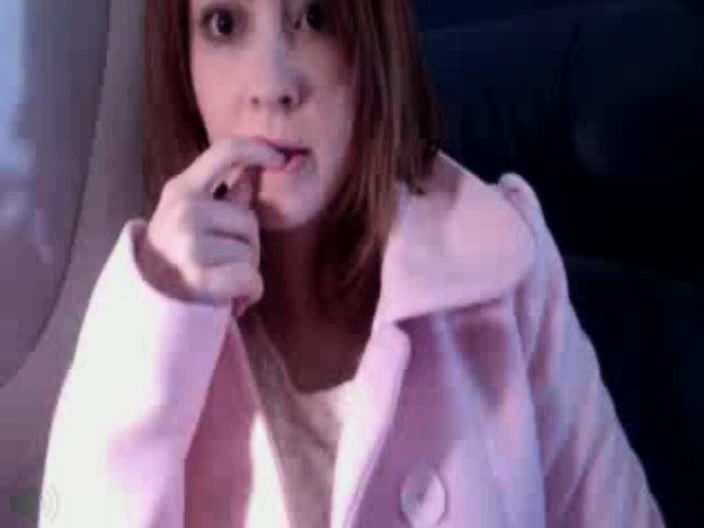 Cute curly brunette solo webcam masturbation