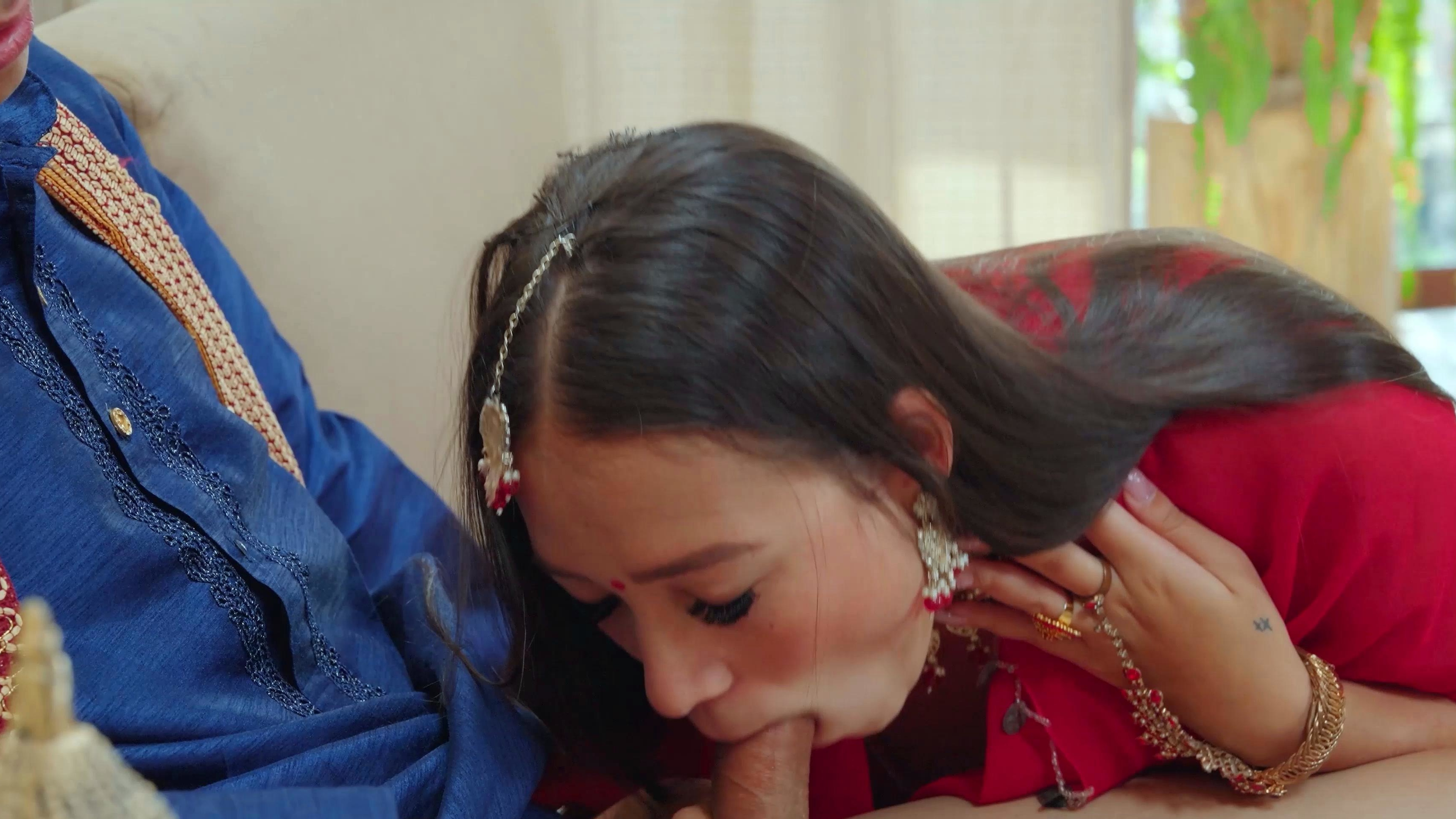 A young Indian guy is surprised by his slutty friend