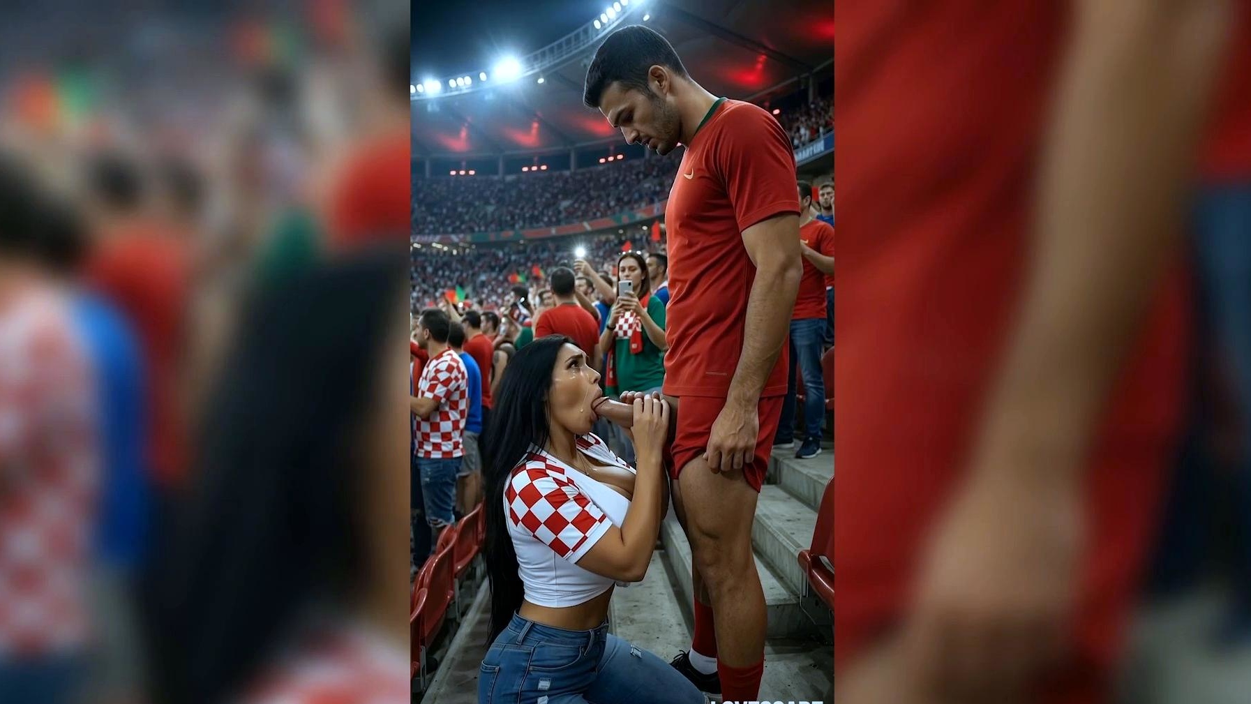 Portugal vs Croatia Fans Balcony Fuck