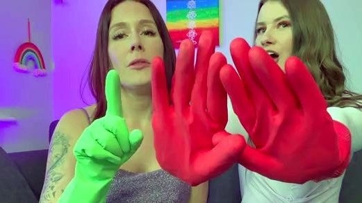 Brook Logan - Red Light Green Light Rubber Gloves Joi -
