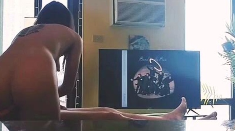 Sugar Baby Rides Her Older Man on the Couch