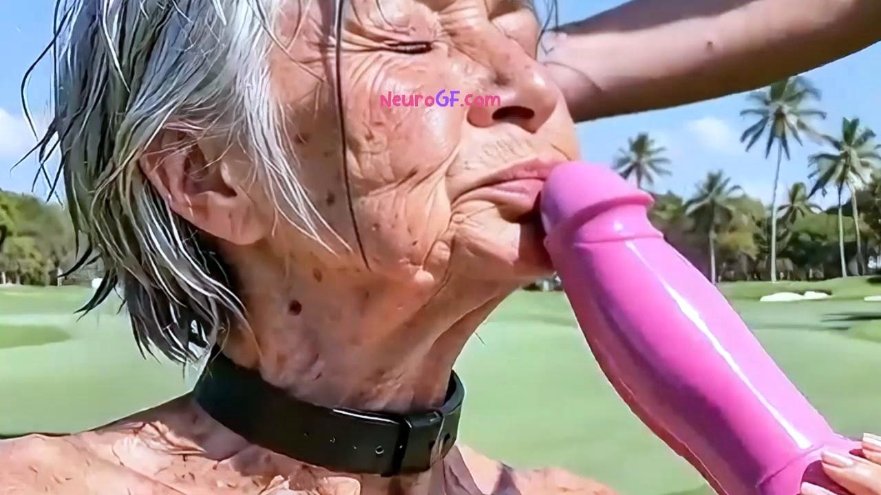 Homeless granny found on golf course gangbanged