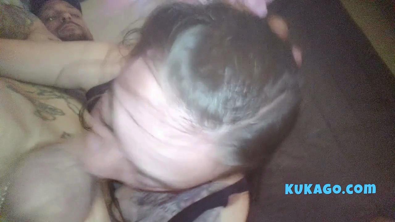 Cutie Deepthroats a Big Cock in Sloppy Facefuck Video
