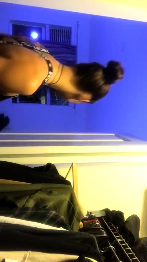 Amateur striptease and Solo masturbation