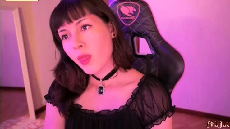 Cute curly brunette solo webcam masturbation