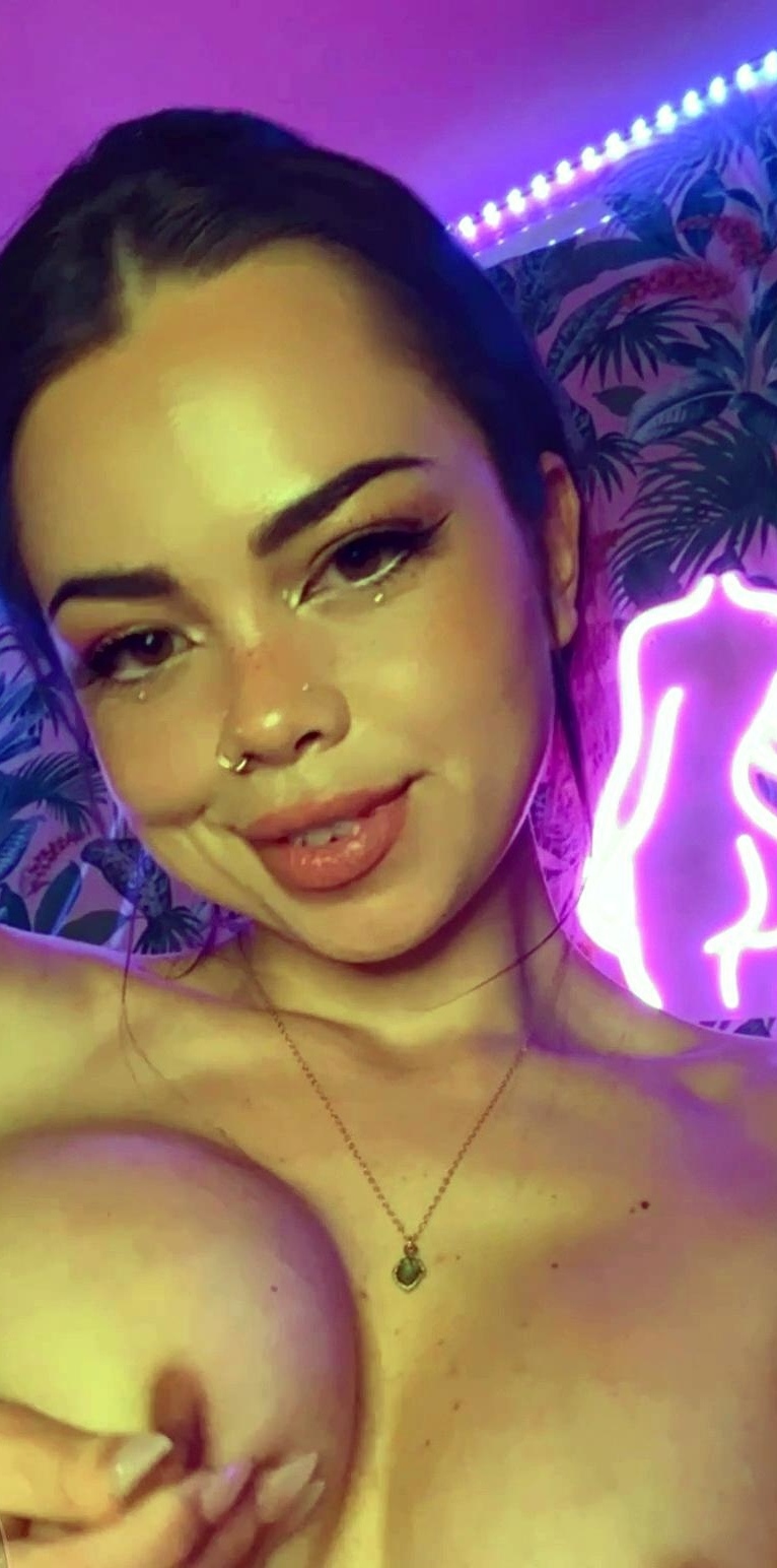 Busty brunette with big boobs rides cock