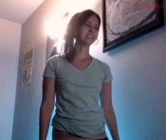 Young amateur teen in solo masturbation playing with herself