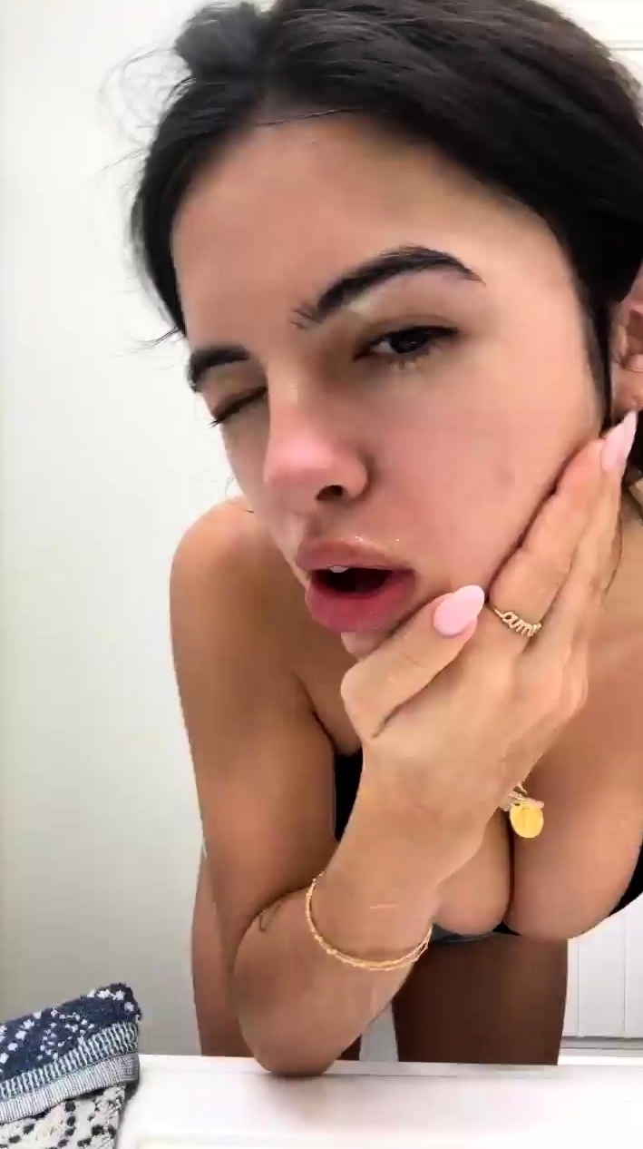 Busty brunette with big boobs rides cock