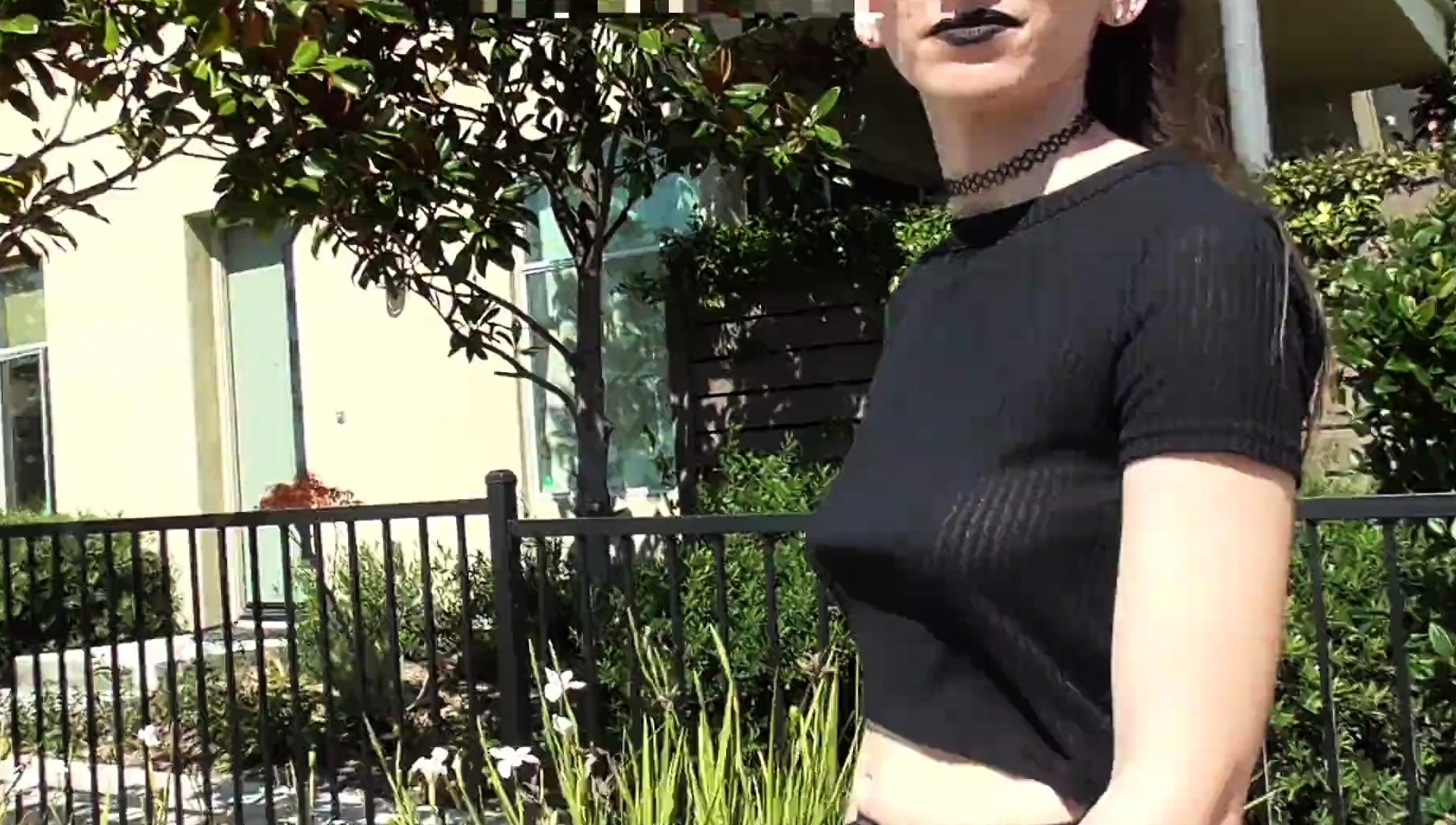Euro amateur outdoor masturbation