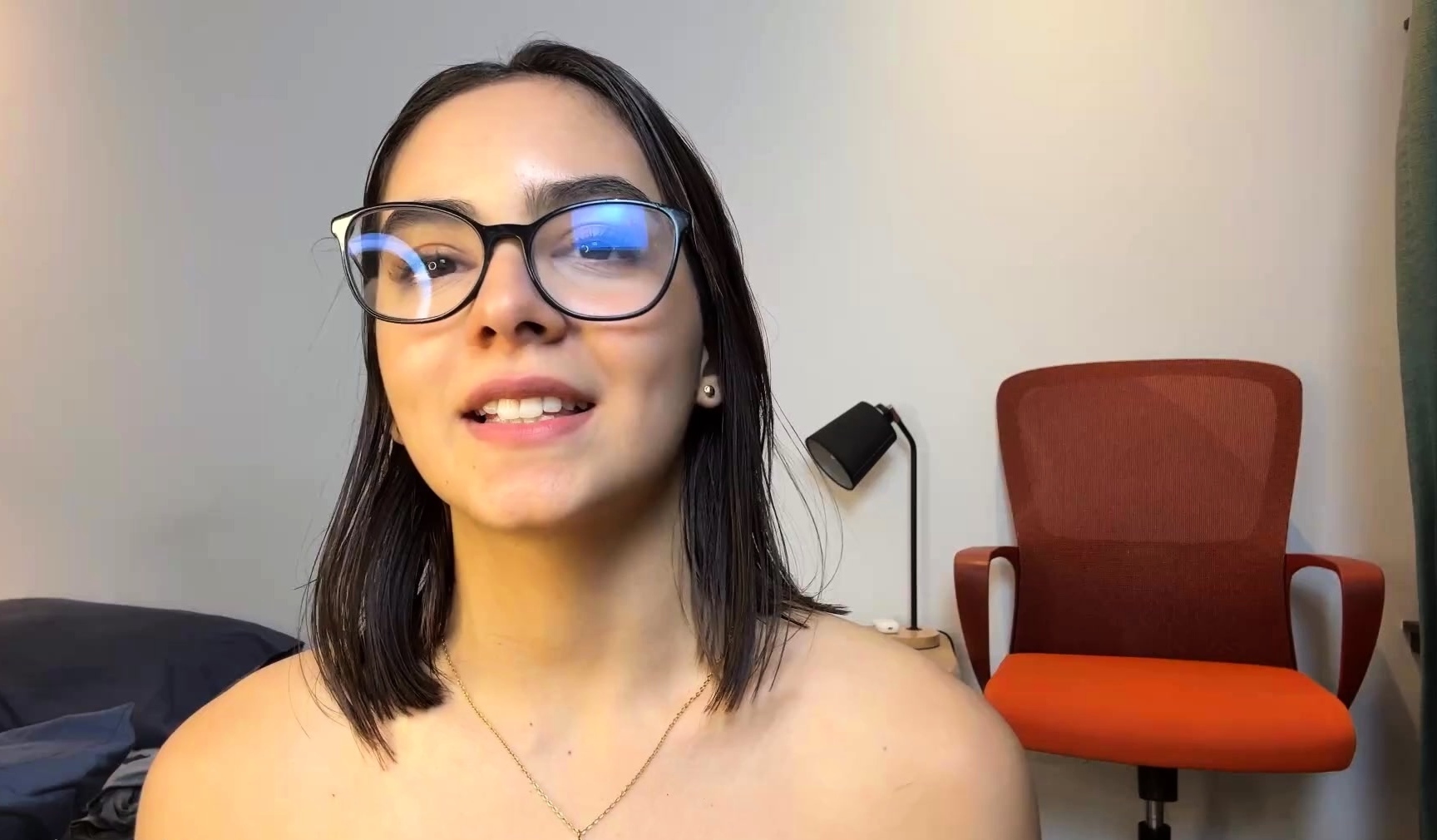 Curly Blonde Teen Records Solo Dildo Masturbation More at
