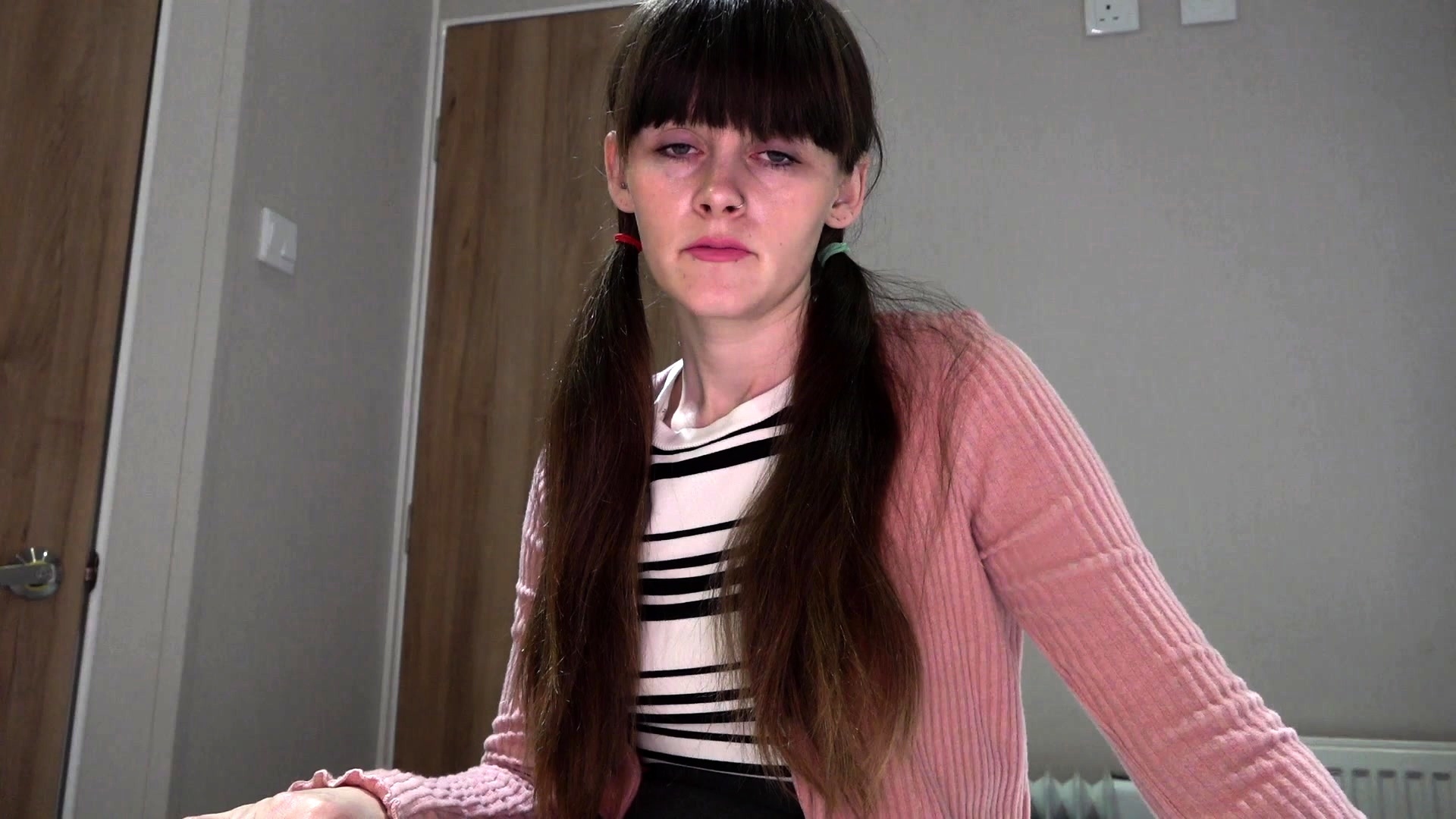Pale amateur teen brunette Lynn Love