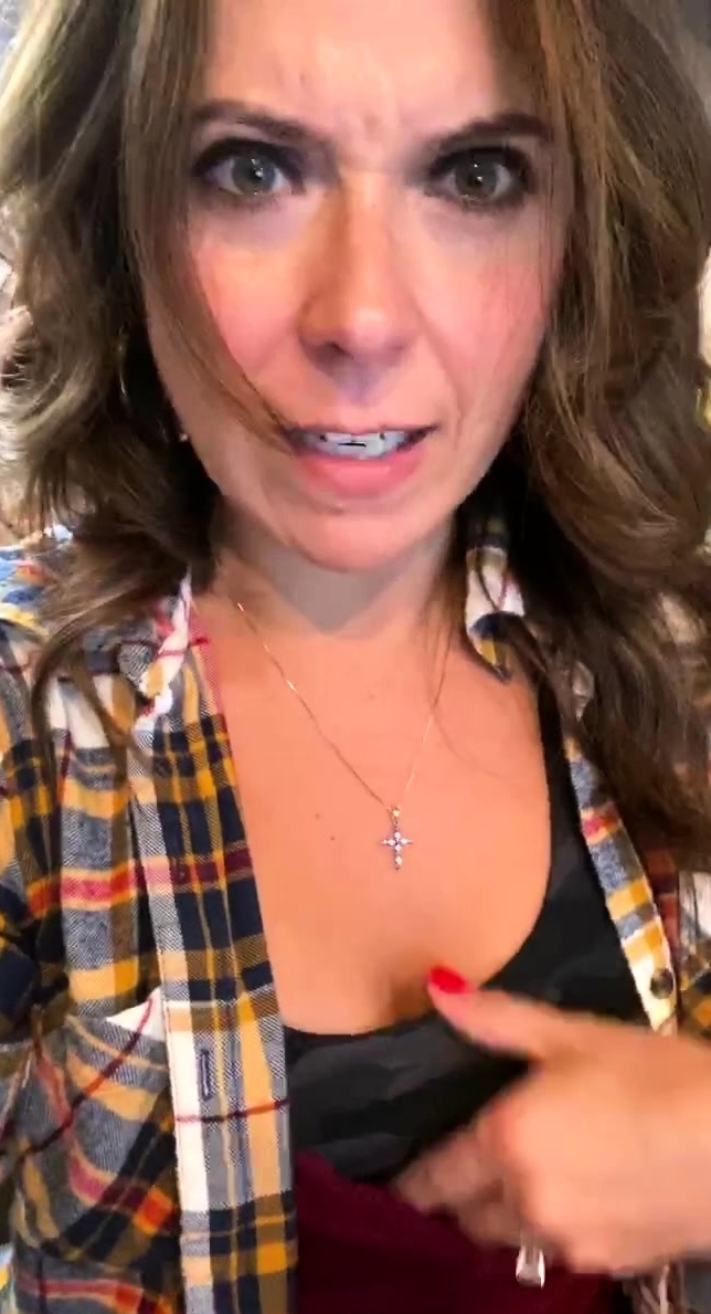 Busty brunette solo masturbation