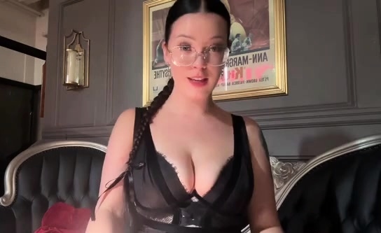 Demon Jane - Ass and cleavage worship - fishnets joi cei