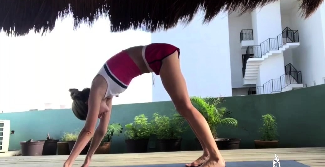 Rooftop workout session