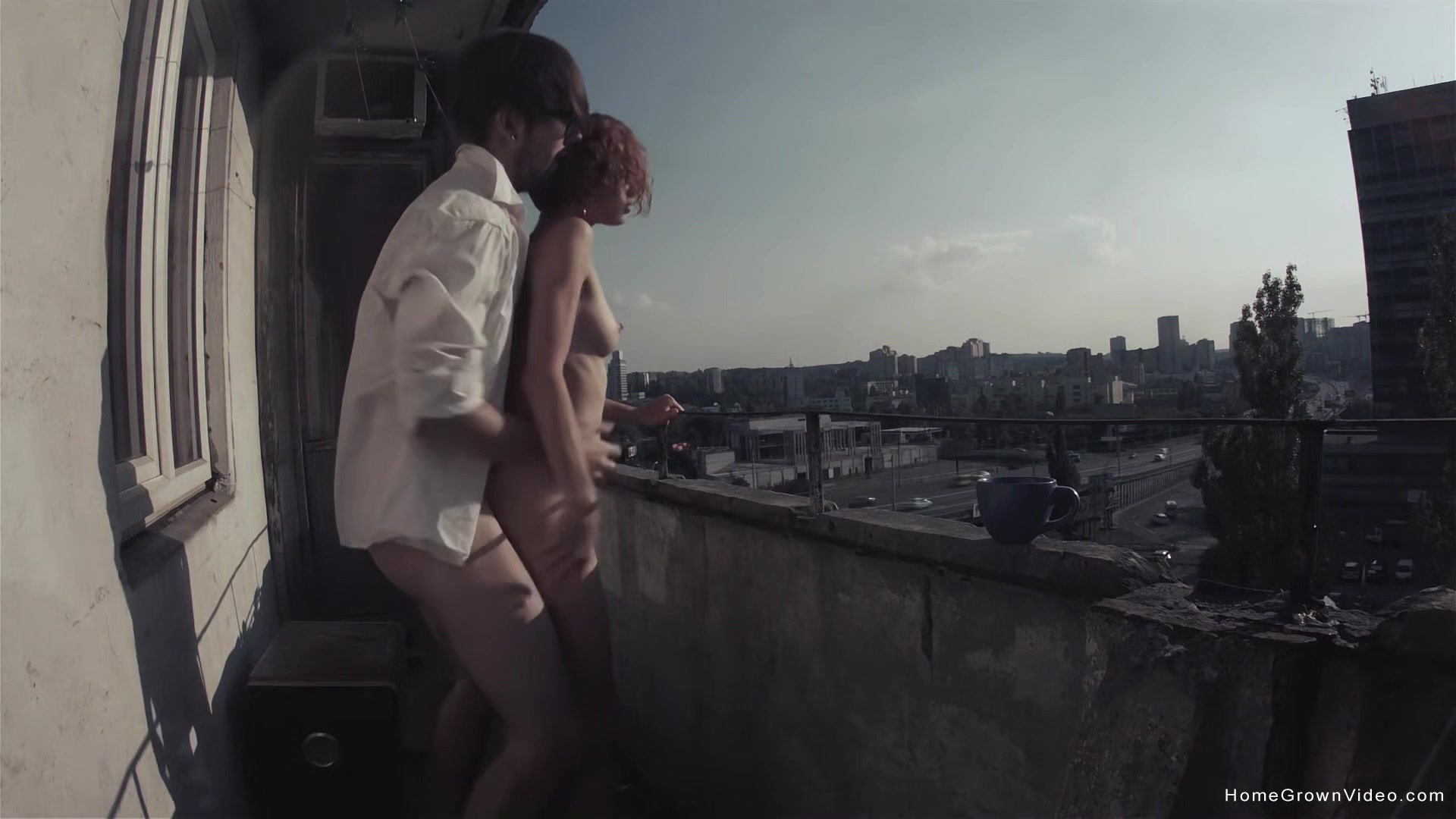Eva Fucked Out On The Balcony - Eva Fucked Out On The Balcony