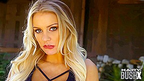 Hairy blonde pussybanged in missionary