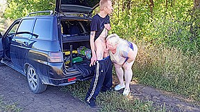 The Park, I Fuck My Neighbor In Her Pussy Doggy Style, Then In Her Mouth And Cum