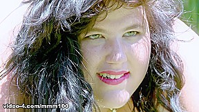 Outdoor photo session with big Spanish brunette Megan Monster - MMM100
