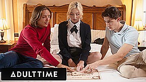 ADULT TIME - Stepbrothers 3-Way Prank Naive Virgin Lexi Lore With A Spirit Board