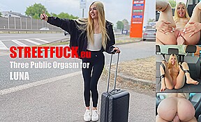 Streetfuck Three Orgasm for Luna BBunny - Little Caprice Dreams