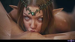 Ashby Winter And Mind Control In Medieval Fantasy Lesbian Sex - Blonde Elf Girl 