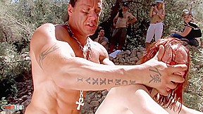 Gang bang in the woods with Tania Teen - MMM100