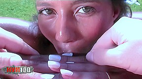 Priska Farel fucked in ass and pussy in the garden - MMM100